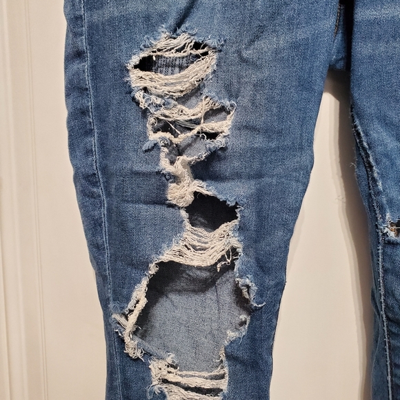 American Eagle Cropped Jeggings Destroyed size 16 SHORT - Picture 15 of 16